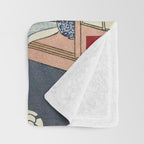 Utagawa Hiroshige Japanese Woodblock Cat Print Throw Blanket Gallery Image 3