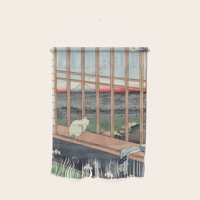 Utagawa Hiroshige Japanese Woodblock Cat Print Wall Hanging Gallery Image 1