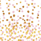 Floating Dots - Pink and Gold on White Coffee Mug Gallery Image 2