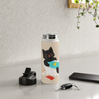 Meow time Water Bottle Gallery Image 4