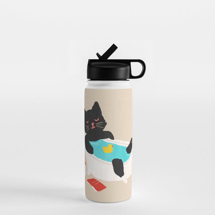 Meow time Water Bottle Gallery Image 1