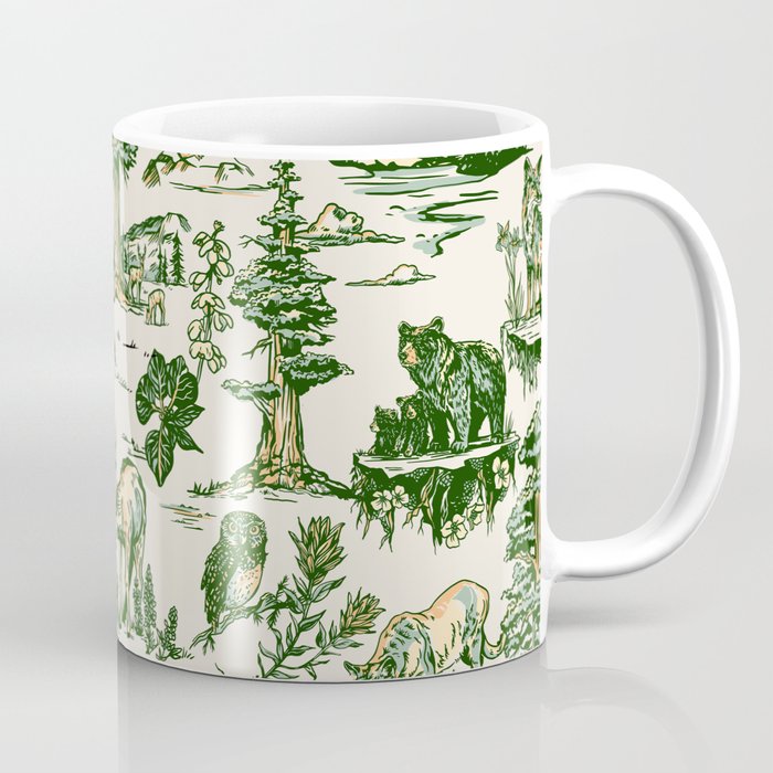 Sequoia National Park California Vintage Travel Art Pattern Coffee Mug Gallery Image 1