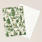 Sequoia National Park California Vintage Travel Art Pattern Stationery Card Gallery Image 2