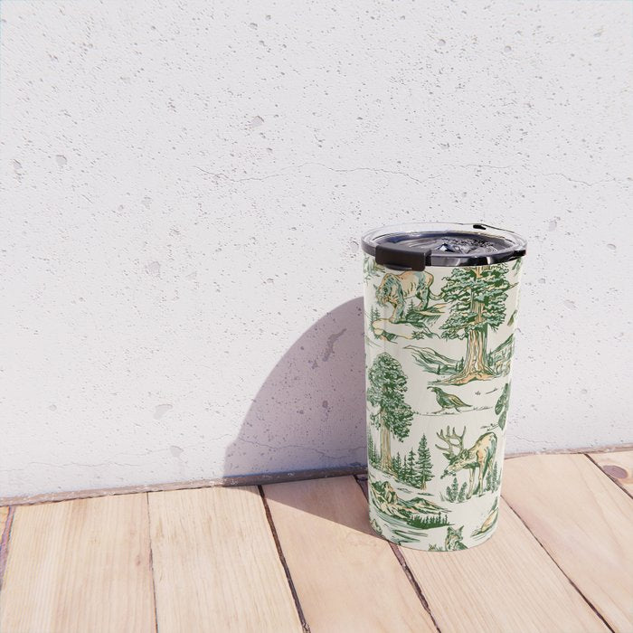 Sequoia National Park California Vintage Travel Art Pattern Travel Mug Gallery Image 4
