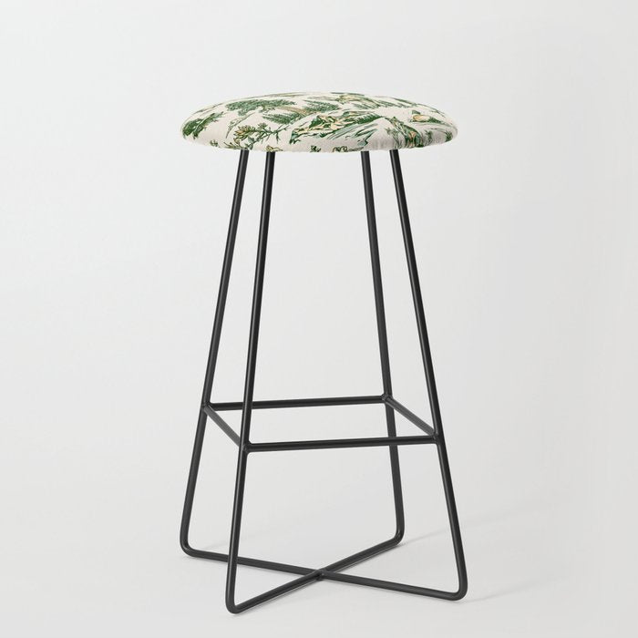 Sequoia National Park California Vintage Travel Art Pattern Stool Gallery Image 1