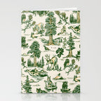 Sequoia National Park California Vintage Travel Art Pattern Stationery Card Gallery Image 2