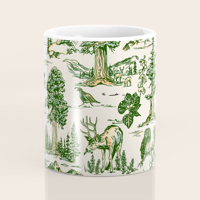 Sequoia National Park California Vintage Travel Art Pattern Coffee Mug Gallery Image 4