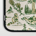 Sequoia National Park California Vintage Travel Art Pattern Laptop Sleeve Gallery Image 3
