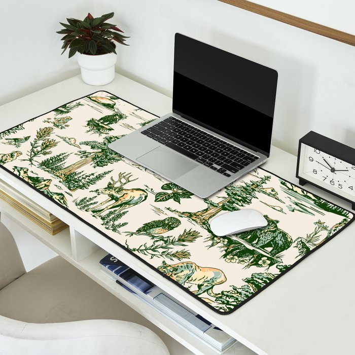 Sequoia National Park California Vintage Travel Art Pattern Desk Mat Gallery Image 2