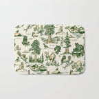 Sequoia National Park California Vintage Travel Art Pattern Bath Mat Gallery Image 1