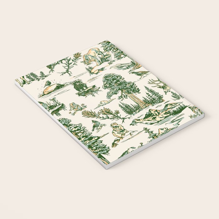 Sequoia National Park California Vintage Travel Art Pattern Notebook Gallery Image 3