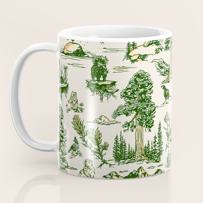 Sequoia National Park California Vintage Travel Art Pattern Coffee Mug Gallery Image 3