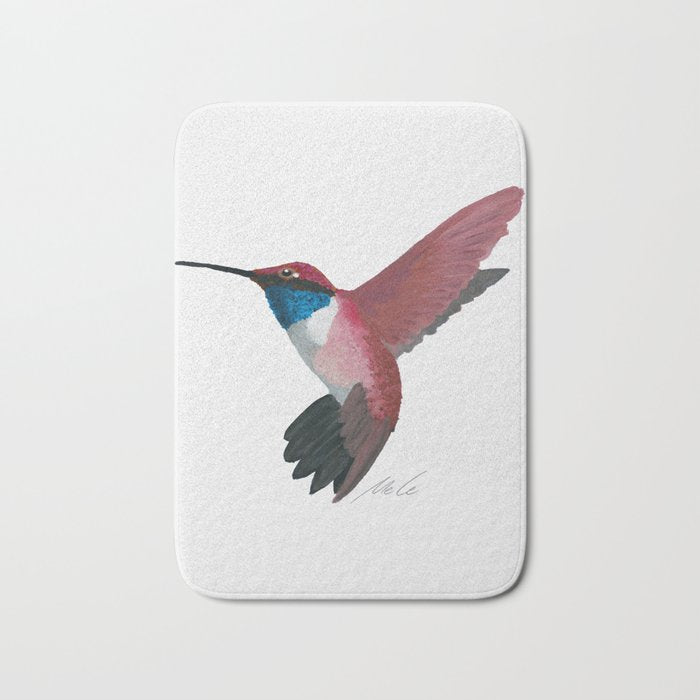 Red Hummingbird  Bath Mat Gallery Image 1