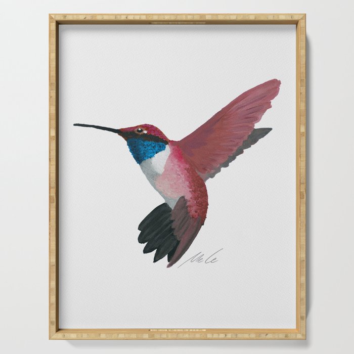Red Hummingbird  Serving Tray Gallery Image 1