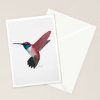 Red Hummingbird  Stationery Card Gallery Image 2
