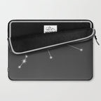 Aquarius Zodiac Star Constellation Line Art Grey Laptop Sleeve Gallery Image 2