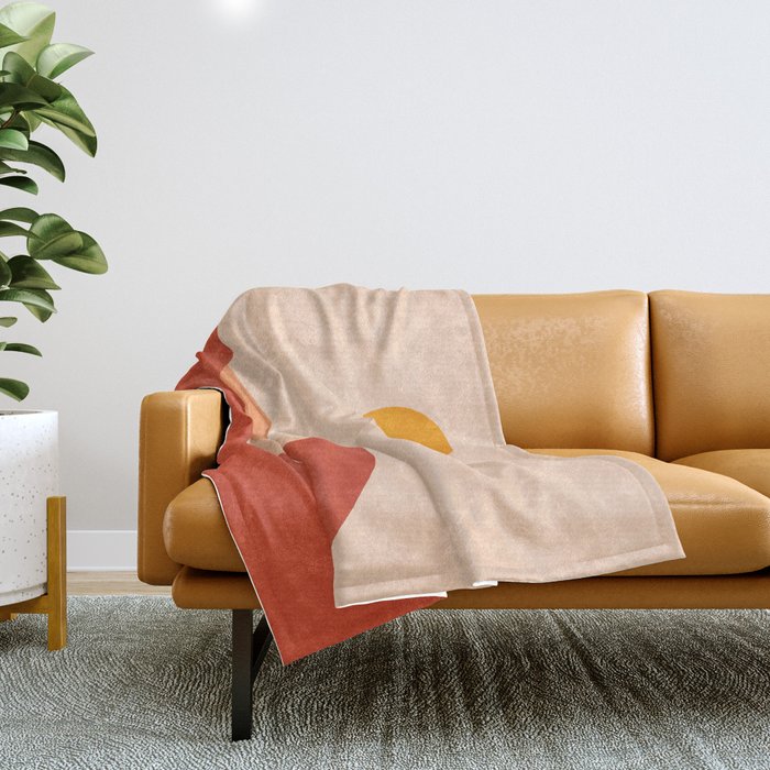 LANDSHAPES - Desert - day Throw Blanket Gallery Image 1