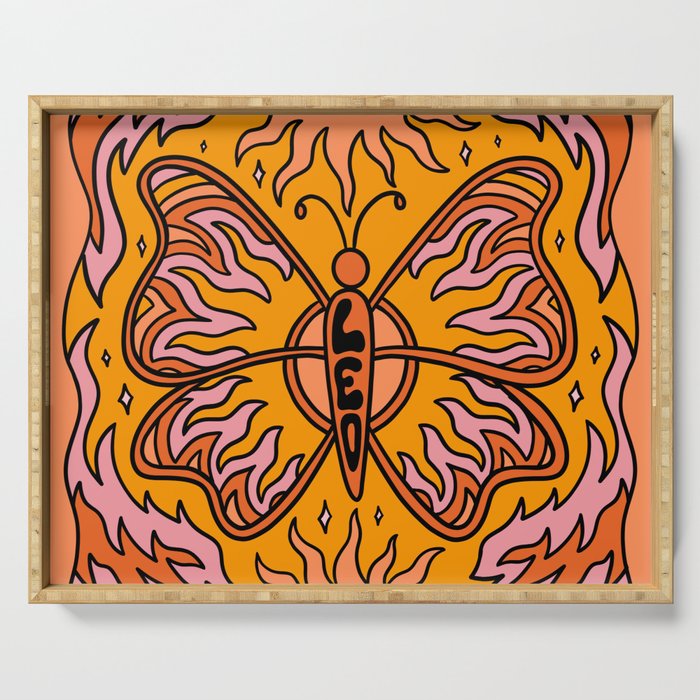 Leo Butterfly Serving Tray Gallery Image 1