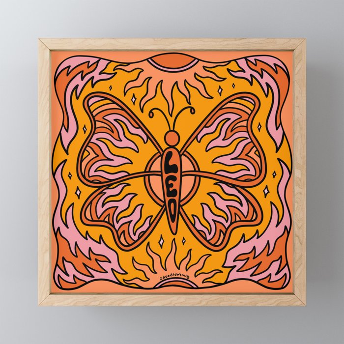 Leo Butterfly Mini Art Print Gallery Image 1