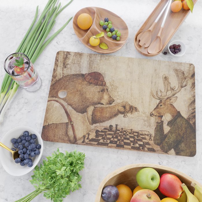 Wild Chess Cutting Board Gallery Image 2