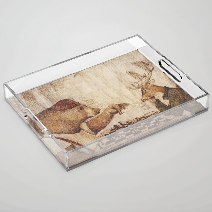Wild Chess Acrylic Tray Gallery Image 1