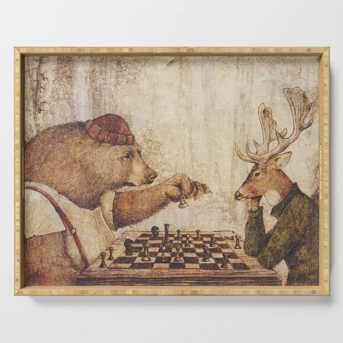 Wild Chess Serving Tray Gallery Image 1