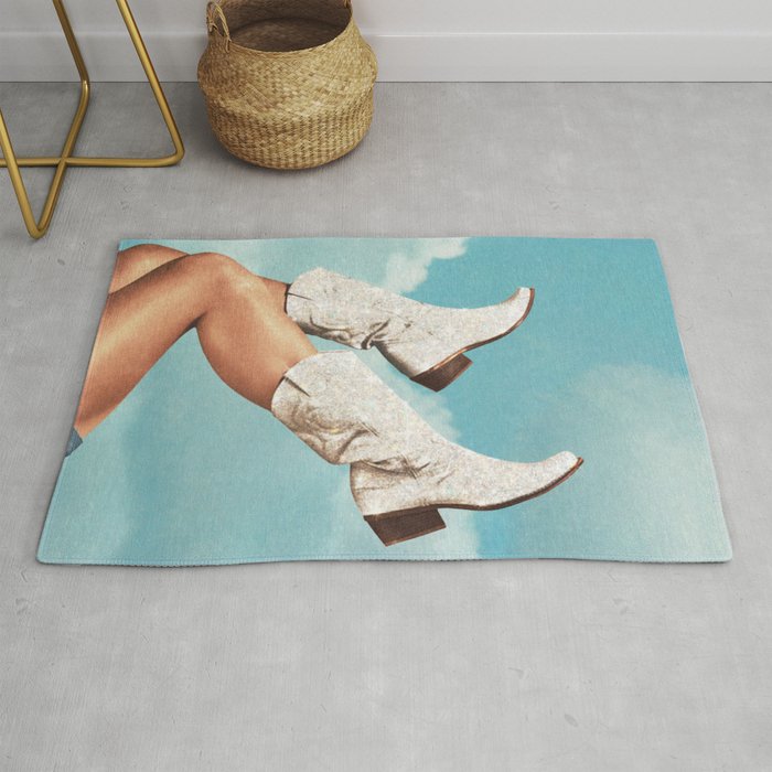 These Boots - Glitter Blue Sky Rug Gallery Image 1