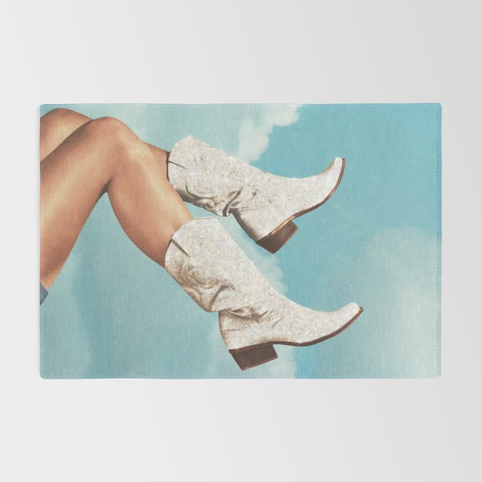 These Boots - Glitter Blue Sky Rug Gallery Image 2