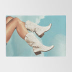 These Boots - Glitter Blue Sky Rug Gallery Image 2