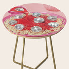Spaghetti Disco Balls - Pink and Red Side Table Gallery Image 2