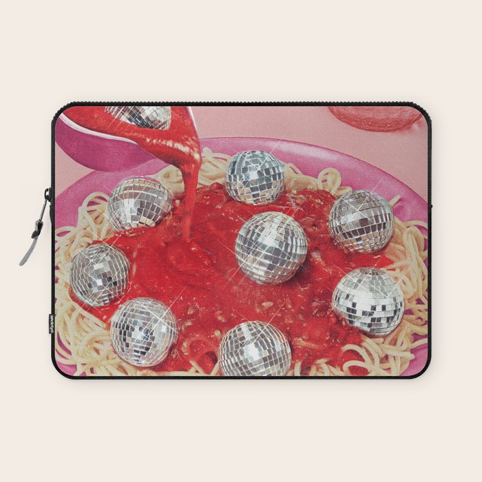 Spaghetti Disco Balls - Pink and Red Laptop Sleeve Gallery Image 1