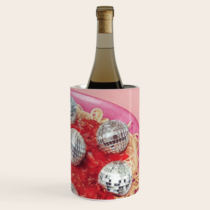 Spaghetti Disco Balls - Pink and Red Wine Chiller Gallery Image 3
