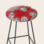 Spaghetti Disco Balls - Pink and Red Stool Gallery Image 2
