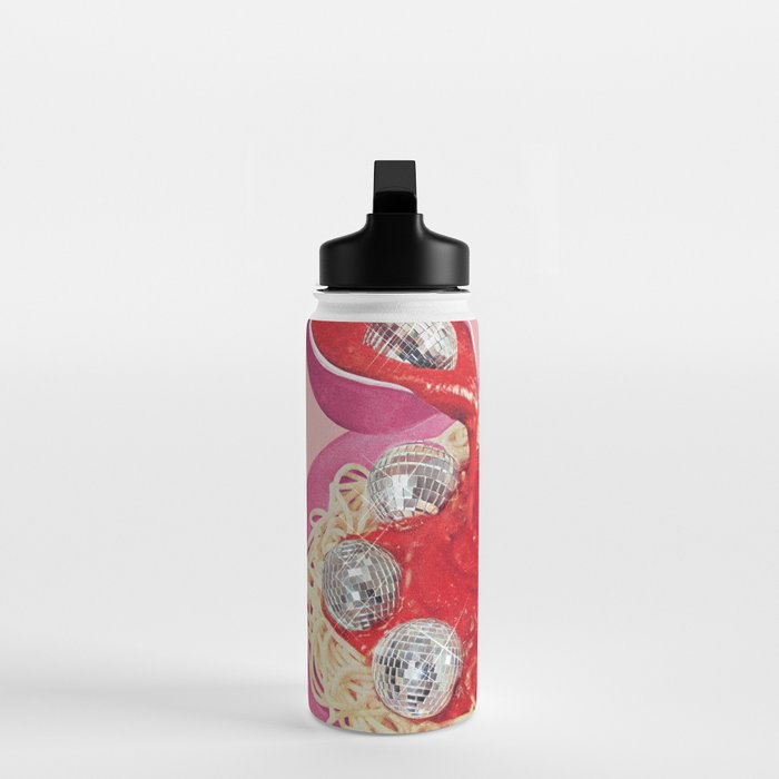 Spaghetti Disco Balls - Pink and Red Water Bottle Gallery Image 3