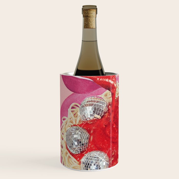 Spaghetti Disco Balls - Pink and Red Wine Chiller Gallery Image 2