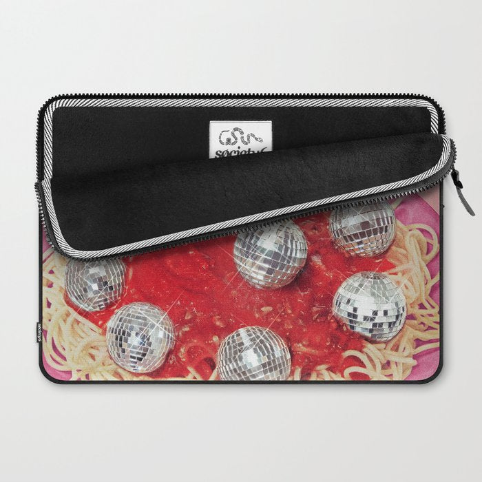 Spaghetti Disco Balls - Pink and Red Laptop Sleeve Gallery Image 2