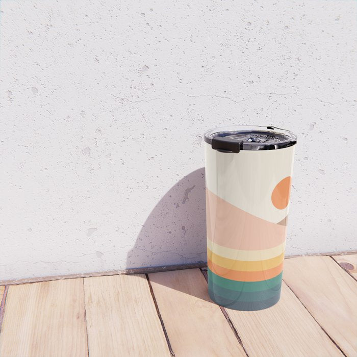 Retro Landscape 06B Travel Mug Gallery Image 4