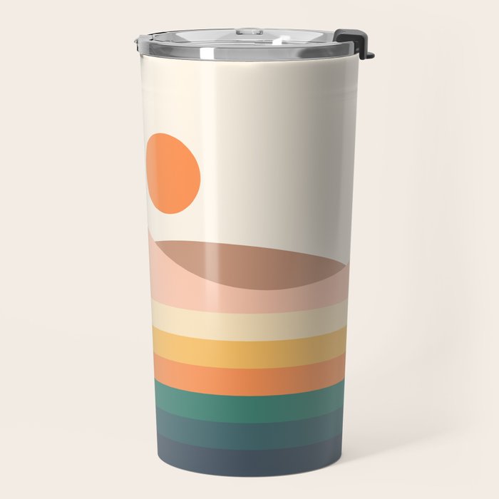 Retro Landscape 06B Travel Mug Gallery Image 2