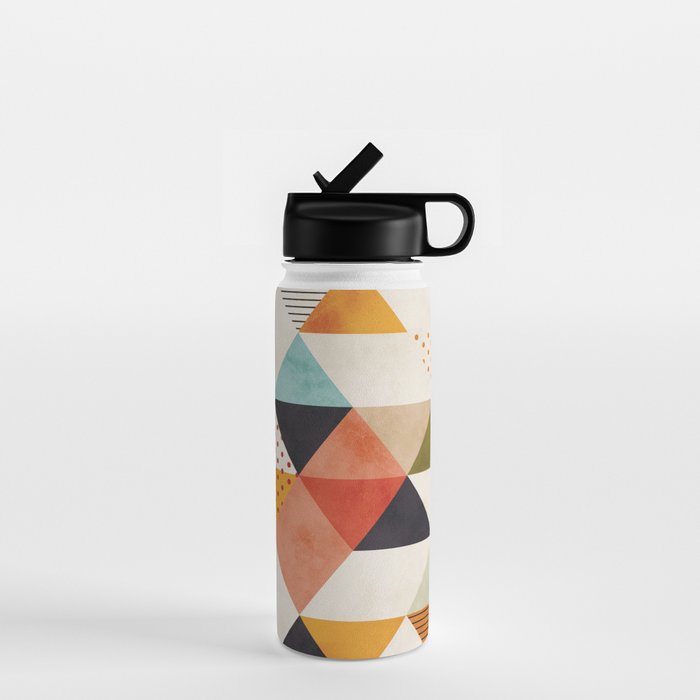 geometry mid century Water Bottle Gallery Image 1