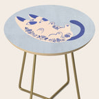Purrcelin Cat Butt - Charming Delft Pottery Kitty Side Table Gallery Image 2