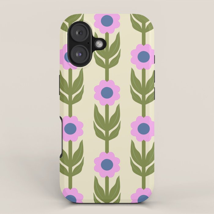 Retro Flowers iPhone Case Gallery Image 1