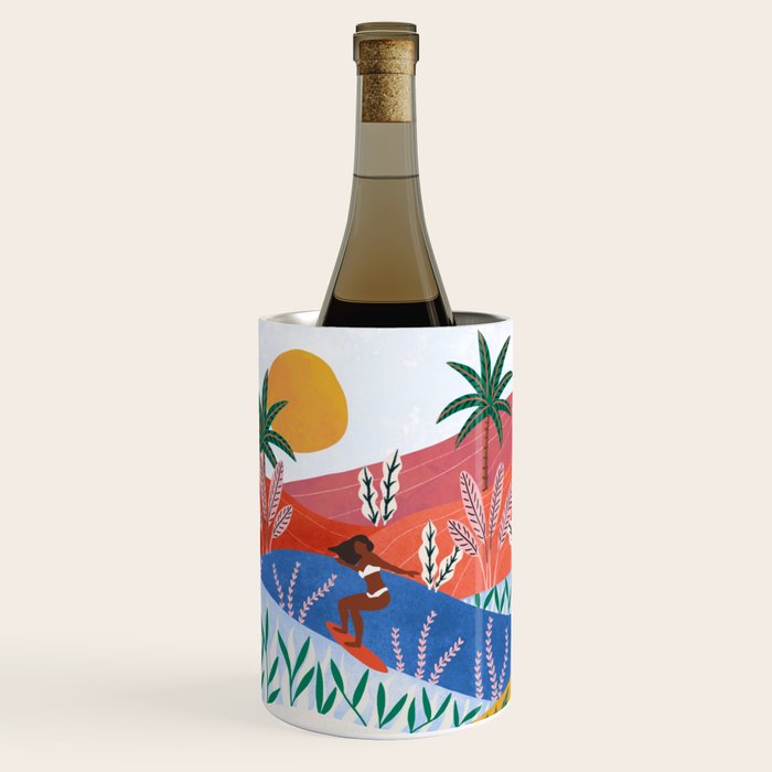 Surfer Girls Wine Chiller Gallery Image 1