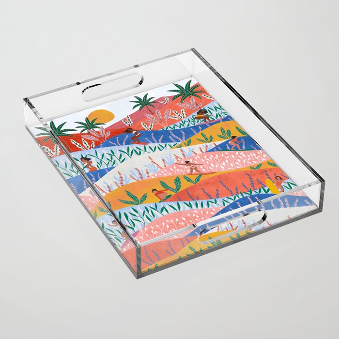Surfer Girls Acrylic Tray Gallery Image 1