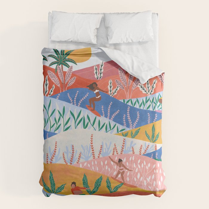 Surfer Girls Duvet Cover Gallery Image 6