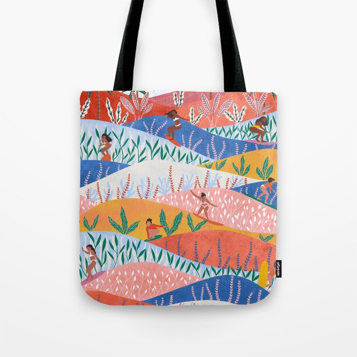 Surfer Girls Tote Bag Gallery Image 1