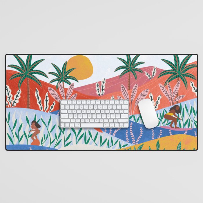 Surfer Girls Desk Mat Gallery Image 1