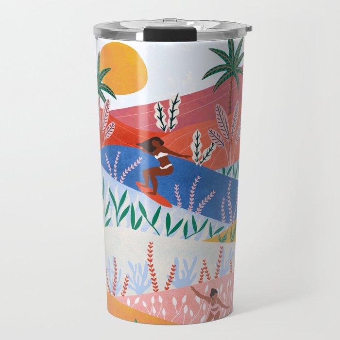 Surfer Girls Travel Mug Gallery Image 1