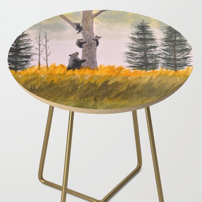 Bears In The Blue Ridge Mountains Side Table Gallery Image 2