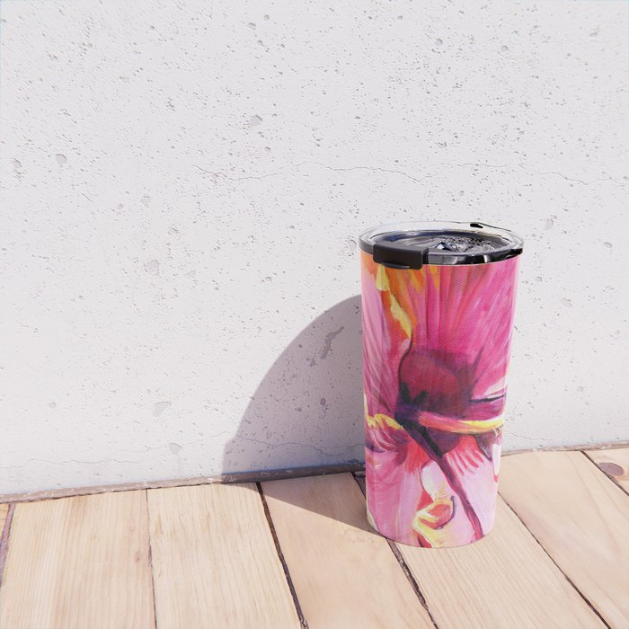 Tropical Bliss Hibiscus Travel Mug Gallery Image 4