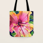 Tropical Bliss Hibiscus Tote Bag Gallery Image 1